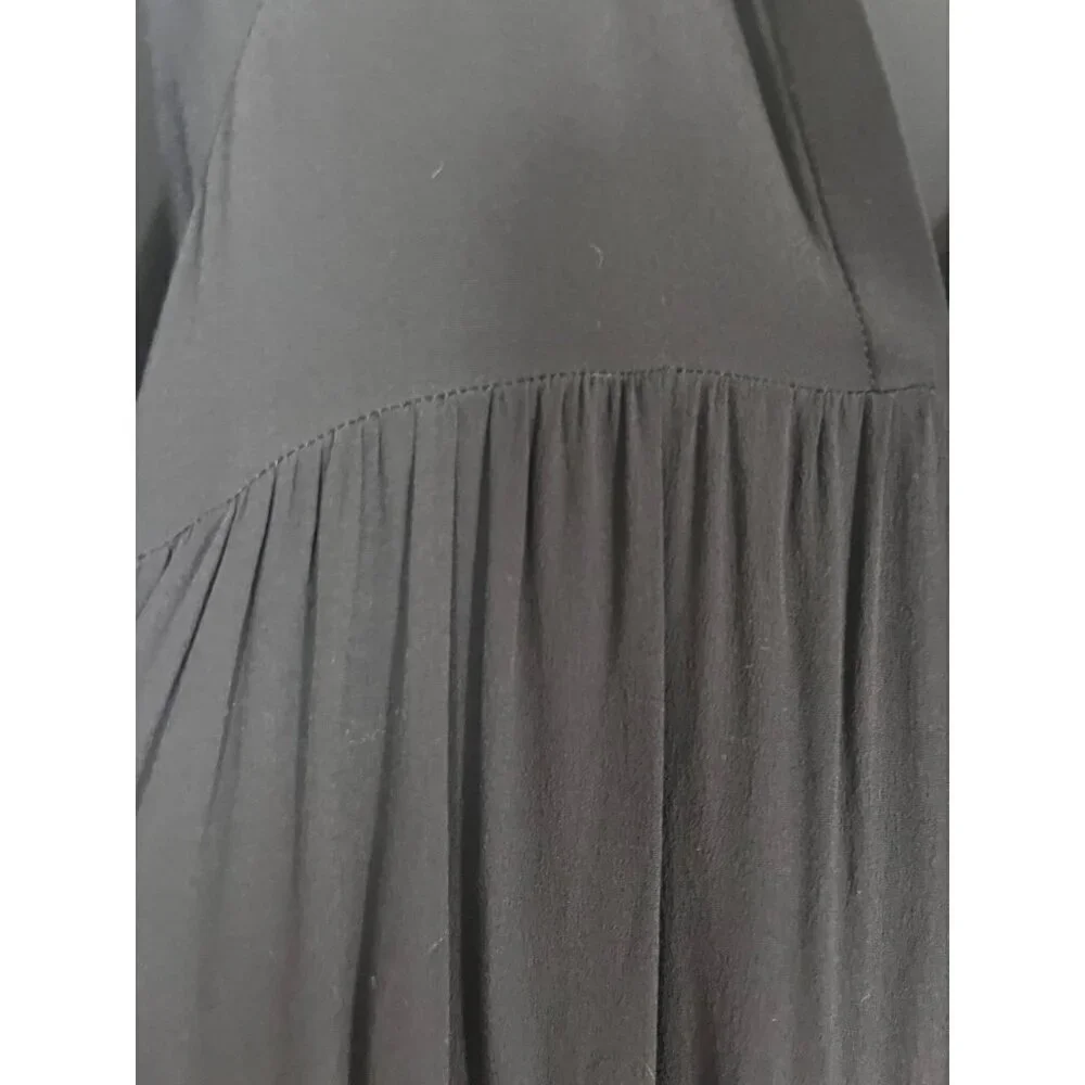Neutral Mini Dress M Black Minimalist Retro Western Capsule Skater Grunge Office